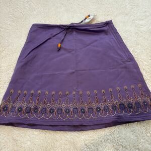 VTG 2000s Girls Purple Winnie the Pooh Cotton Skirt Sz14 Disney Resort Vacation